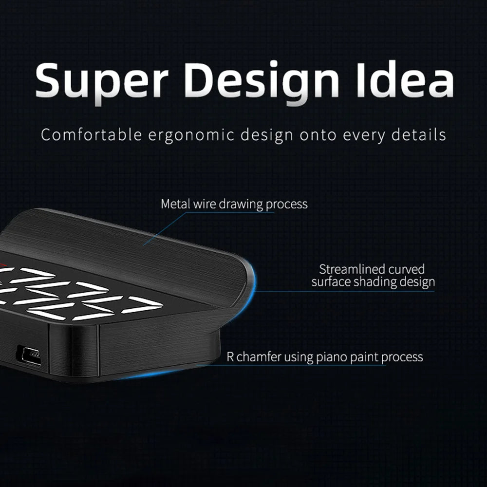 Revolutionize Your Driving Experience with the New Car OBD2 HUD Head-Up Display - Speedometer & On-Board Computer for Ultimate Vehicle Monitoring