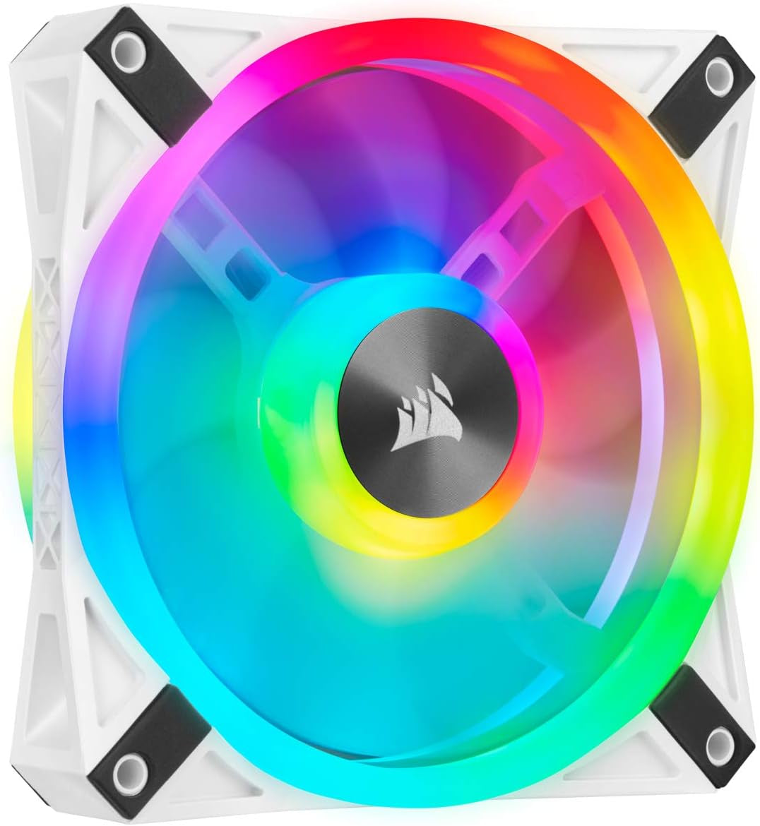 QL Series QL120 RGB 120mm LED Fan Triple Pack with Lighting Node Core