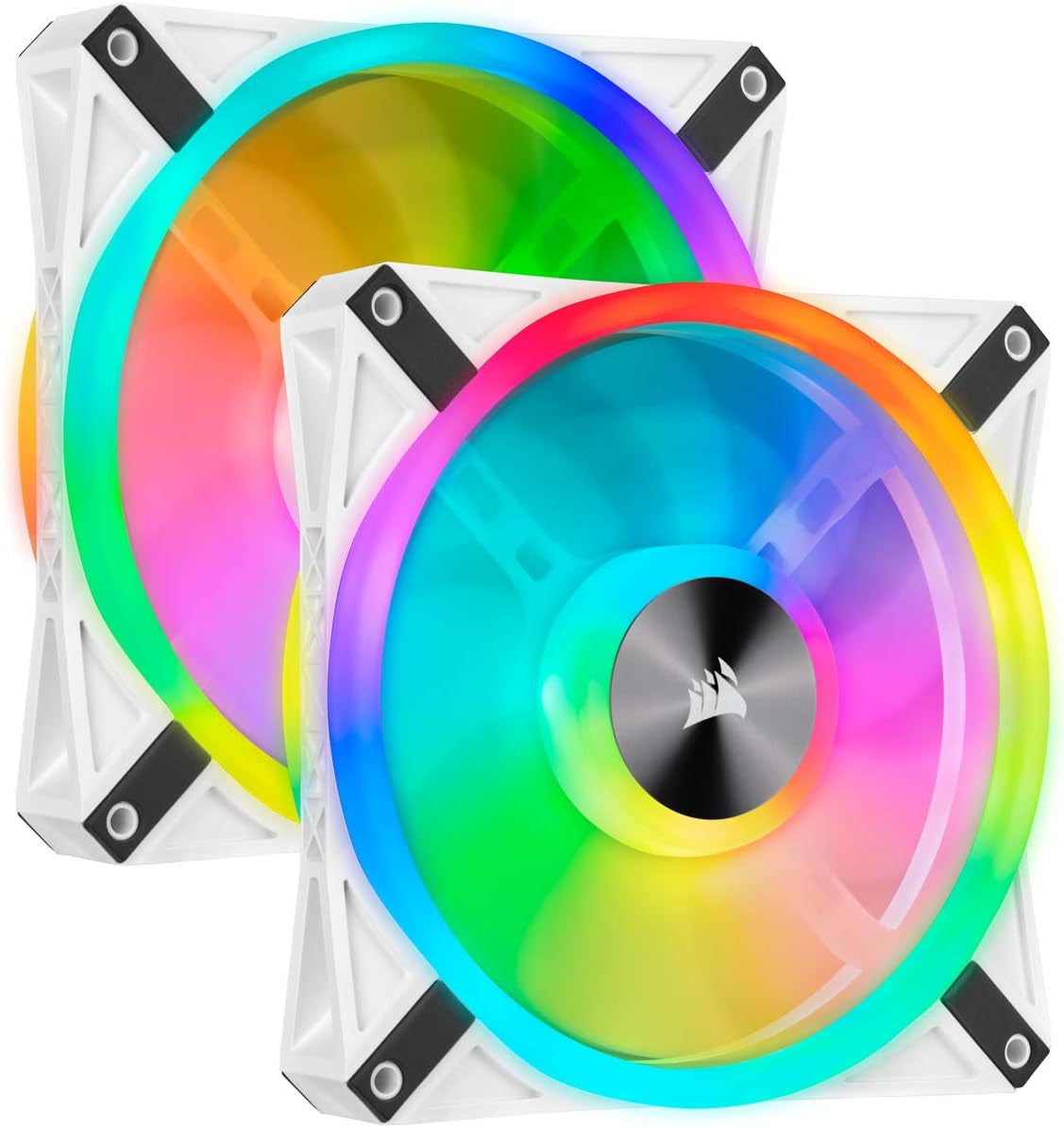 QL Series QL120 RGB 120mm LED Fan Triple Pack with Lighting Node Core