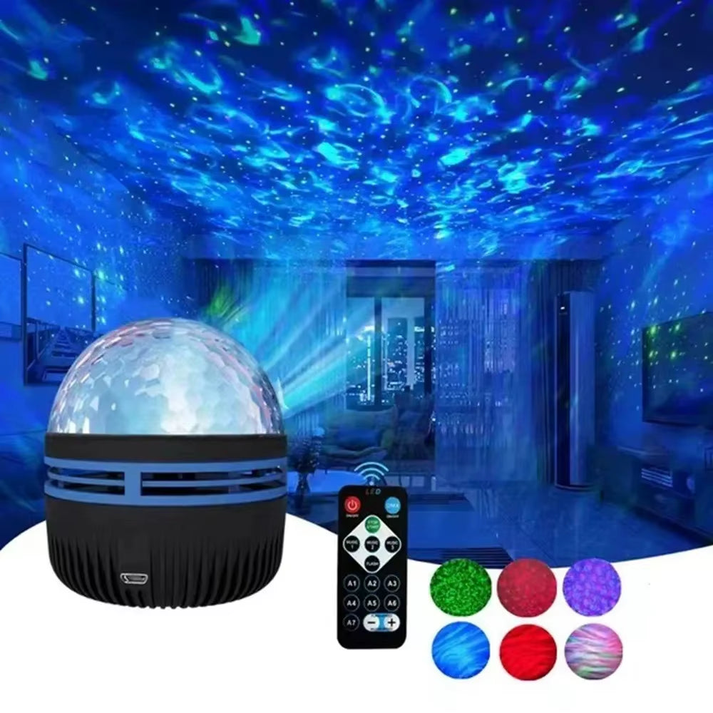 Northern Lights Starry Sky Projector LED Night Light with Remote Control USB a Variety of Styles for Home Bedroom Party Decor
