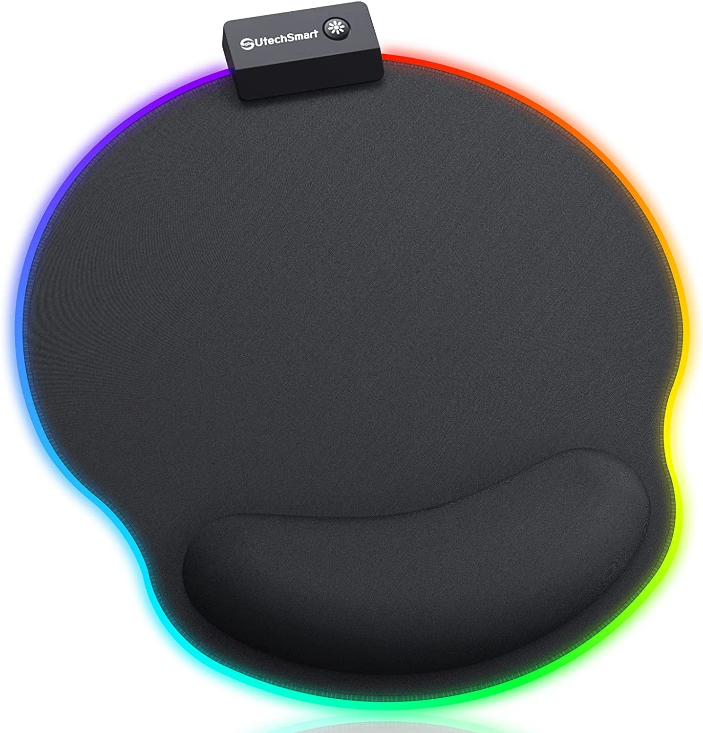 Extended Large Gaming Mouse Pad - Superior Micro-Weave Cloth, Waterproof Keyboard Pad with Stitched Edges, Non-Slip Base, 31.5 x 11.8 Inches, XL, Black