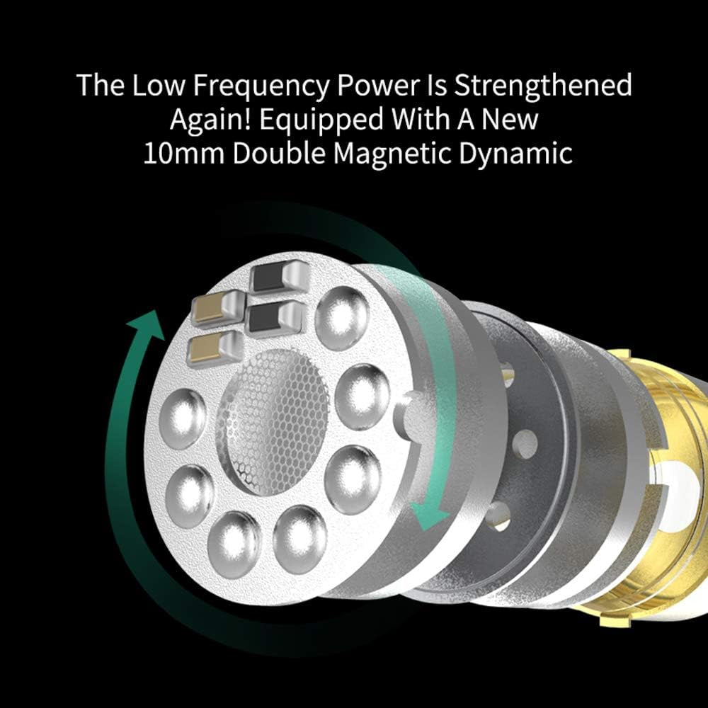 KZ ZSX 5BA+1DD Hybrid In-Ear Hi-Fi Earphones with Zinc Alloy Faceplate and Recessed 2-Pin Detachable Cable for Audiophiles (Without Microphone, Purple)