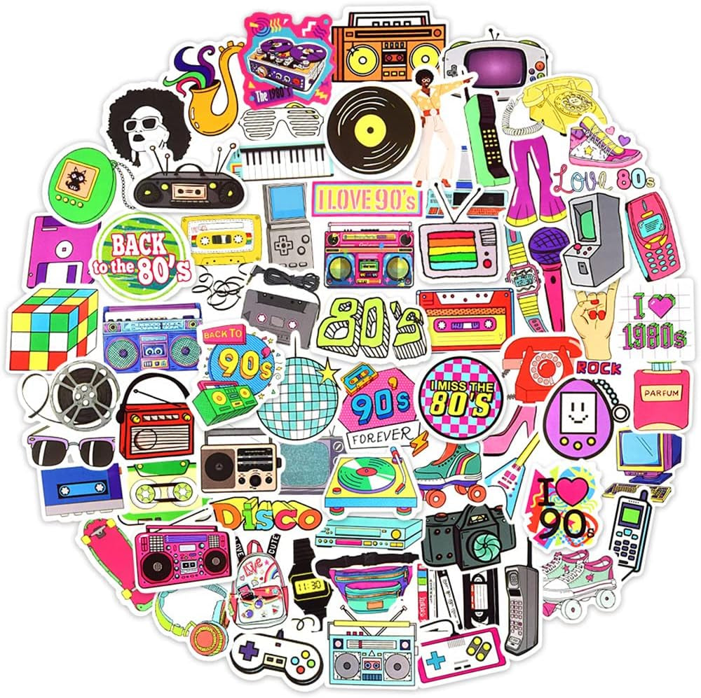 Glow-in-the-Dark Wall Stickers for Kids' Bedrooms - 30-Piece Decorative Set