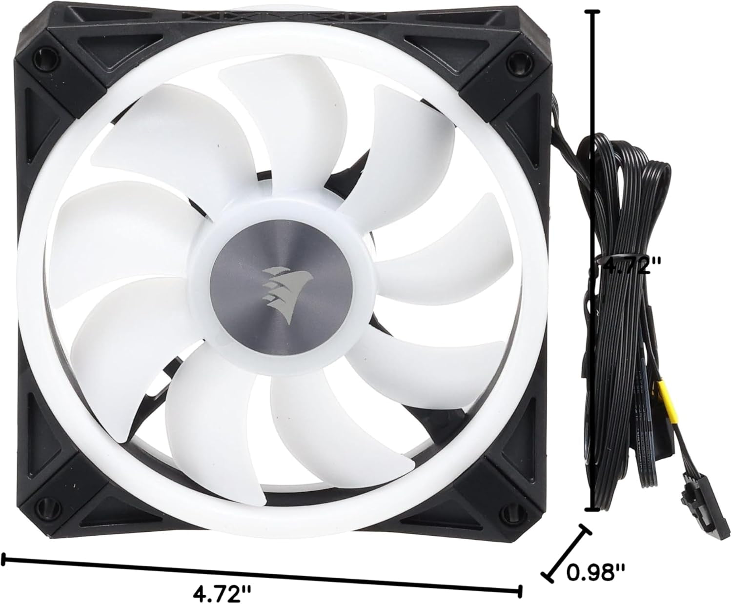 QL Series QL120 RGB 120mm LED Fan Triple Pack with Lighting Node Core