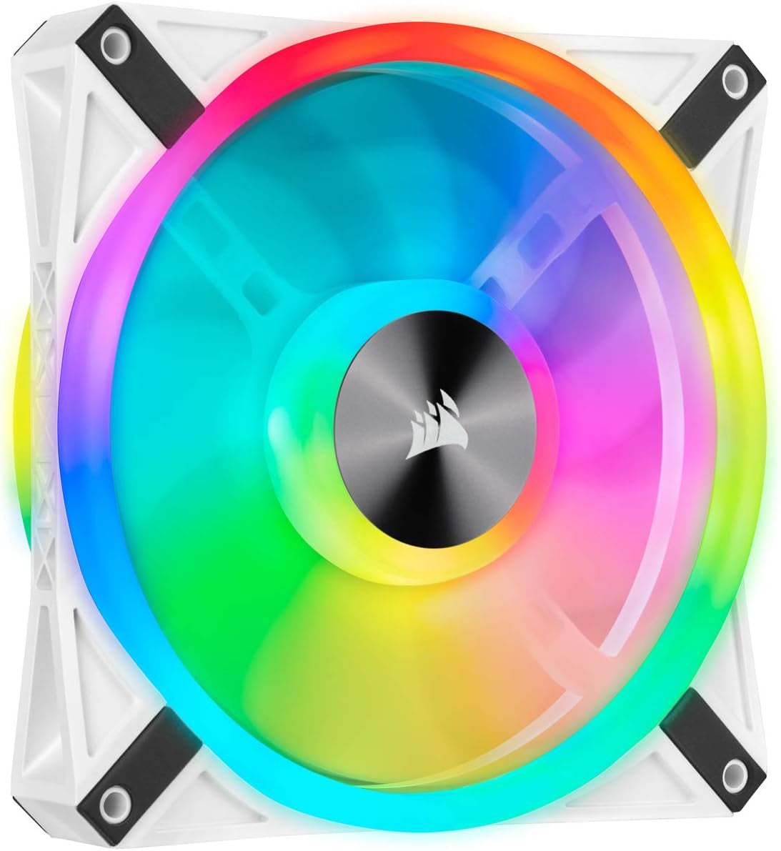 QL Series QL120 RGB 120mm LED Fan Triple Pack with Lighting Node Core