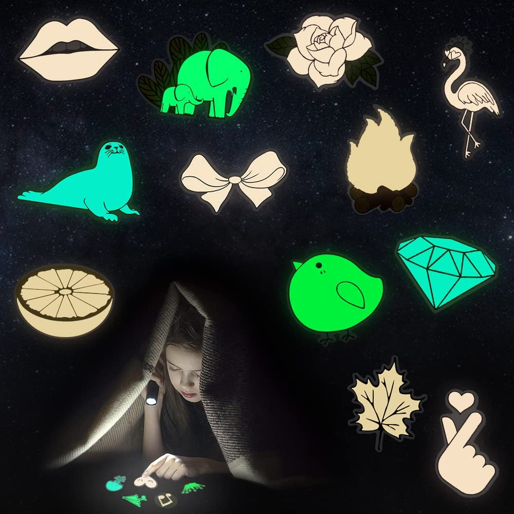 Glow-in-the-Dark Wall Stickers for Kids' Bedrooms - 30-Piece Decorative Set