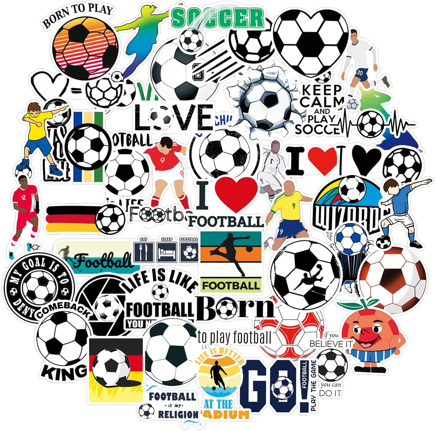 Glow-in-the-Dark Wall Stickers for Kids' Bedrooms - 30-Piece Decorative Set