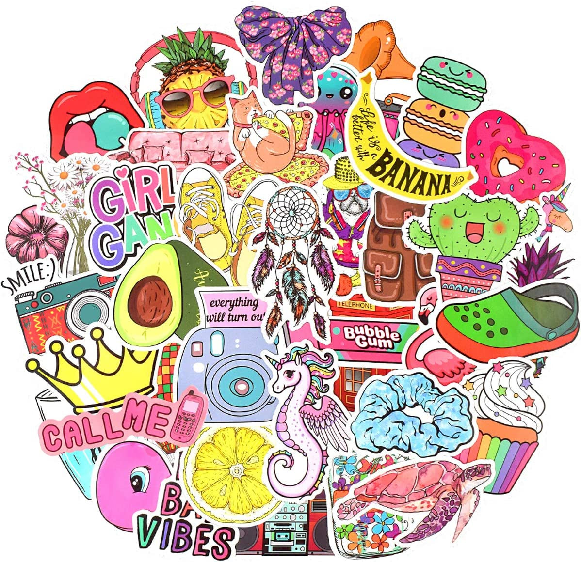 Glow-in-the-Dark Wall Stickers for Kids' Bedrooms - 30-Piece Decorative Set